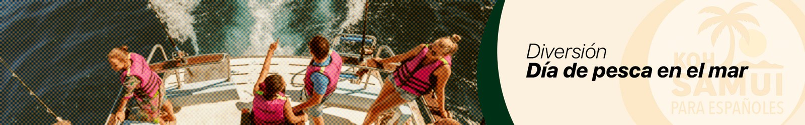 Banner Día de pesca en el MAR