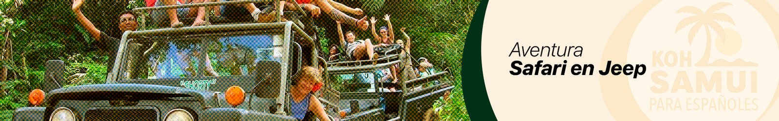 Banner Excrusión Safari en Jeep